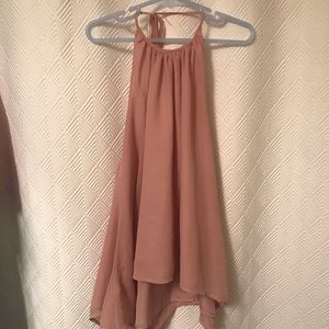 XS dusty rose halter top